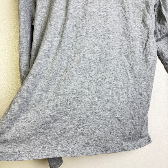 Made For Italic Shirt Womens Large Grey Crew Neck Long Sleeve Embroidered - Picture 8 of 13